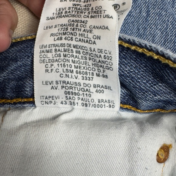 Levi's 501 XX Original Men's 32x32.5 Blue Straight Leg Cotton Denim Jeans - Picture 9 of 9